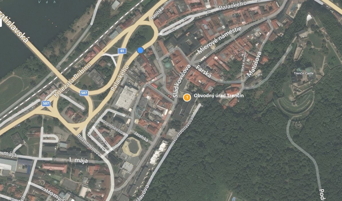 Mapa ObÚ Trenčín